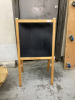 Reversible easel with whiteboard and chalkboard - 2