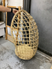 WICKER/RATTAN HANGING BASKET CHAIR - NO CHAIN - 2