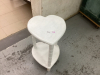 SMALL HEART SHAPED END TABLE - 2