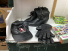 BOX W/ LEATHER ATTIRE - HATS, COWBOY BOOTS, LINED MENS GLOVES AND MISC - 2