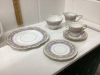 TEA SET - “GLENDALE” … CREAM & SUGAR, TEA CUPS & SAUCERS, LUNCHEON PLATES - 2