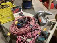 B+D CIRCULAR SAW, WELLER SOLDERING GUN, EXTENSION CORDS