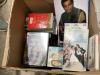 BOX OF MISC BOOKS, VHS & DVDS - 2