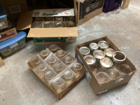 3 BOXES OF CANNING JARS -ASSORTED 33 JARS TOTAL