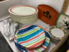 2 BOXES - PLASTIC PLATES, FLATWARE, MUGS - 3