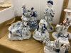 LARGE CERAMIC “BLUE BOY” AND BLUE + WHITE FIGURINES - 2