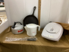 GEORGE FOREMAN, ELECTRIC KETTLE, KETTLE, CAST IRON FRYPAN