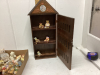 SMALL COLLECTIBLE FIGURINES AND DISPLAY CABINET - 2