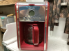 RED COFFEEMAKER & TOASTER, METAL ART TEALIGHT HOLDER - 2