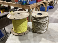 2 PART SPOOLS OF NEW + USED ROPE