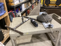 2 ITEMS- POWER LIFTER + RAINBIRD SPRINKLER W/STAND