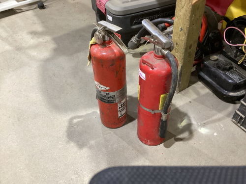 2 FIRE EXTINGUISHERS