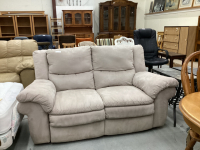 MICROSUEDE RECLINER LOVE SEAT