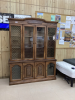 VINTAGE CHINA CABINET - (2) PIECES