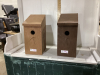 (2) HANDCRAFTED BIRDHOUSES