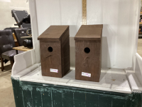 (2) HANDCRAFTED BIRD HOUSES