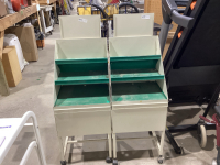 2 METAL ROLLING DISPLAY UNITS