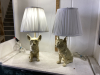 PAIR OF NOVELTY LAMPS