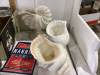 (3) BOXES W/ SHELL DECOR, LARGE BEER GLASSES, LIGHT BULBS - 4