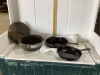 CAST IRON FRY PANS, DUTCH OVEN W/ LID