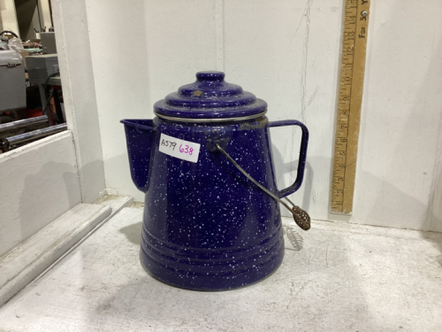 LARGE ENAMEL KETTLE