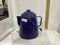 LARGE ENAMEL KETTLE