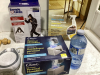 BOX W/ CERAMIC FLOOR CLEANER, SAUNA SUIT, PERSONAL HUMIDIFIER,SHOWER RADIO - 2