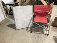 FOLDING 8’ TABLE + CAMP CHAIR