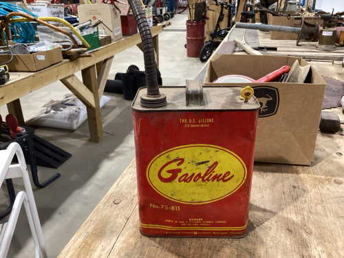 ANTIQUE “TPH” GASOLINE CAN WITH SPOUT