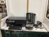 HP PRINTER, OLD BAG PHONE, SIRIUS RADIO