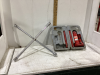 2-TON BOTTLE JACK & TIRE IRON,