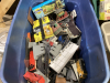 (2) BINS W/MODEL TRAIN SUPPLIES & MODEL AIRPLANES - 2