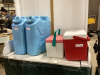 (2) BLUE WATER JUGS & (2) SMALL LUNCH COOLERS