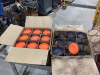 2 BOXES CLAY PIGEONS - 1 BOX FULL, 1 PARTIAL