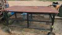 Steel rolling welding table