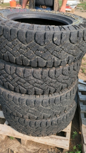 Set of of four Goodyear truck tires 17 in