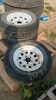 Three 15-in trailer tires