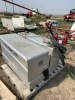 Aluminum fuel tank and toolbox combination