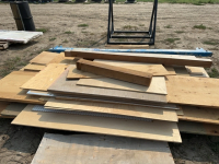 Pallet of assorted plywood and lumber