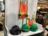 (3) HARD HATS, SAFETY VESTS