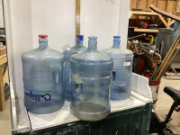 (4) 5- GALLON WATER BOTTLES