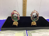 FRANKLIN MINT “HOUSE OF FABERGE” ORIGINAL ARTWORK HUMMINGBIRD COLLECTIBLES