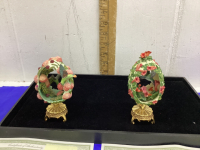 FRANKLIN MINT “HOUSE OF FABERGE” ORIGINAL ARTWORK HUMMINGBIRD COLLECTIBLES