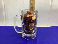 STEIN FULL OF PENNIES