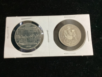 CANADIAN CONFEDERATION 1967-1982 DOLLAR COIN & 1982 50 CENT PIECE