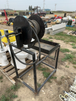 Hose reel and metal stand