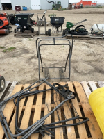 Three collapsible saddle stands