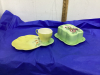 (2) BESWICK COLLECTIBLE PIECES - TEA CUP W/ LUNCHEON PLATE & CHEESE DISH