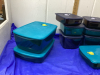 BOX OF ASSORTED TUPPERWARE FRIDGE CONTAINERS - 3