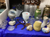 (2) BOXES W/CANDLE HOLDERS, ORNAMENTS, VASES, PLANT POTS, - 3